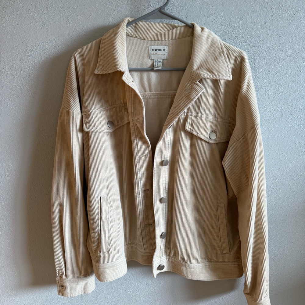 Forever 21 Corduroy Button-Up Jacket